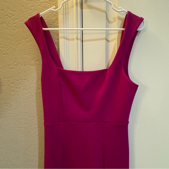 Eden Midi Dress in Fuchsia Rose - Picture 4 of 7